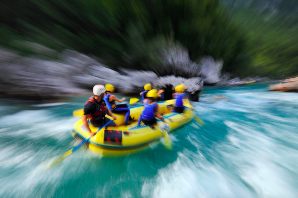 Action-packed rafting and canyoning in the emerald Soča river